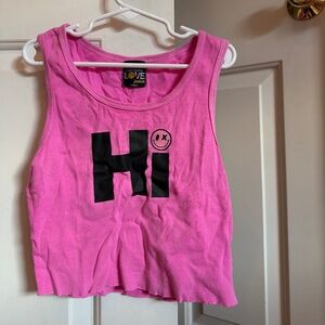 Love Junkie “Hi Bye” tank top